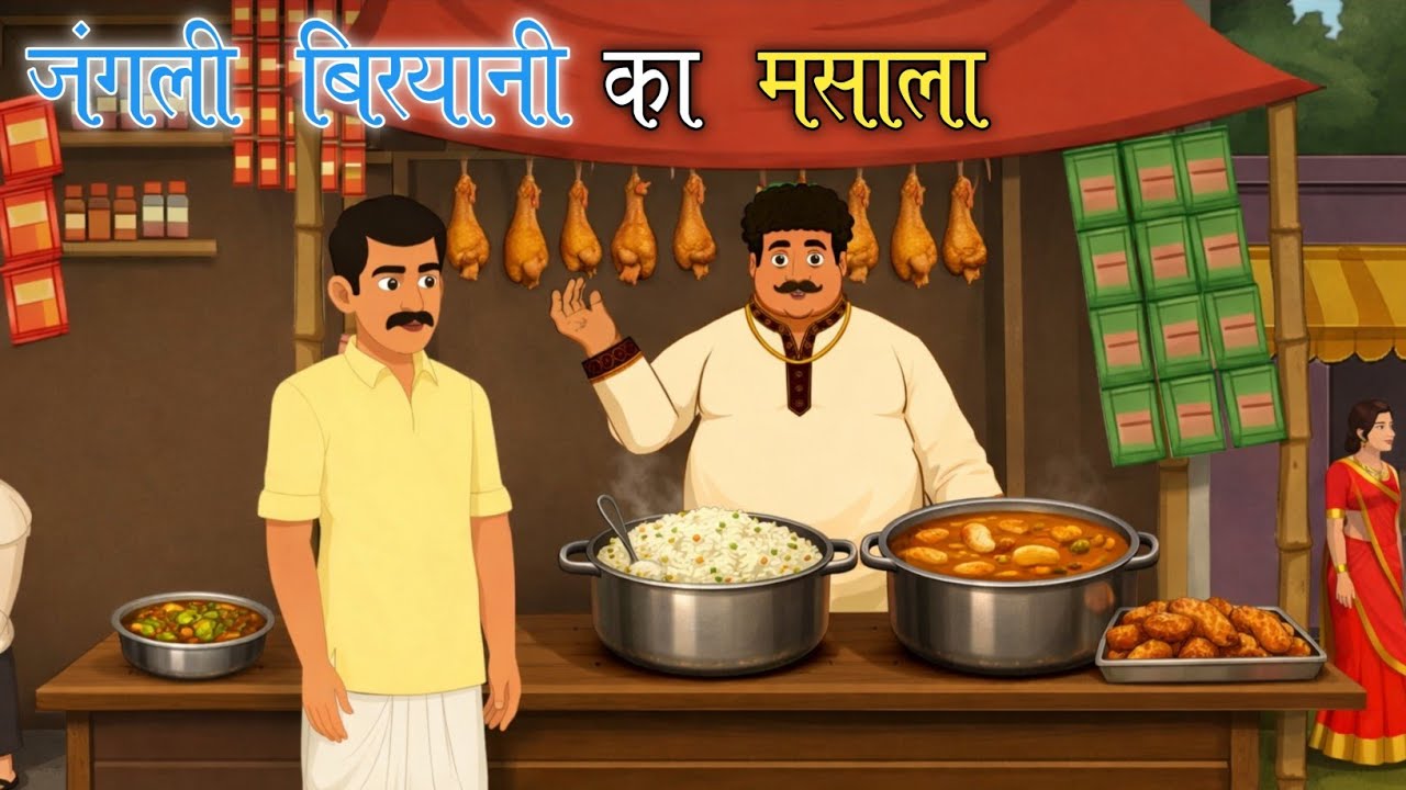 जंगली बिरयानी का मसाला /जंगल में मिला जादुई मसाला/Hindi Moral story/‎⁨@saayutoon⁩  /2026