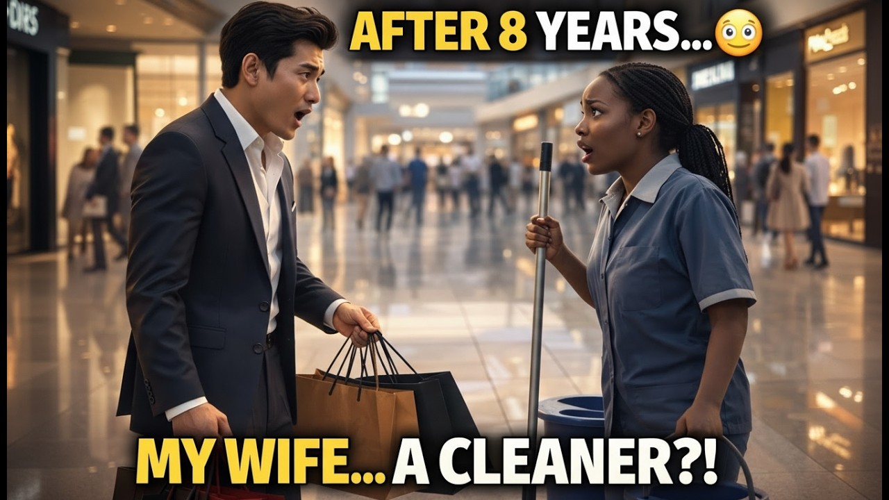 After 8 Years The Billionaire CEO Found His Missing Wife–Now a Cleaner in Shopping Mall