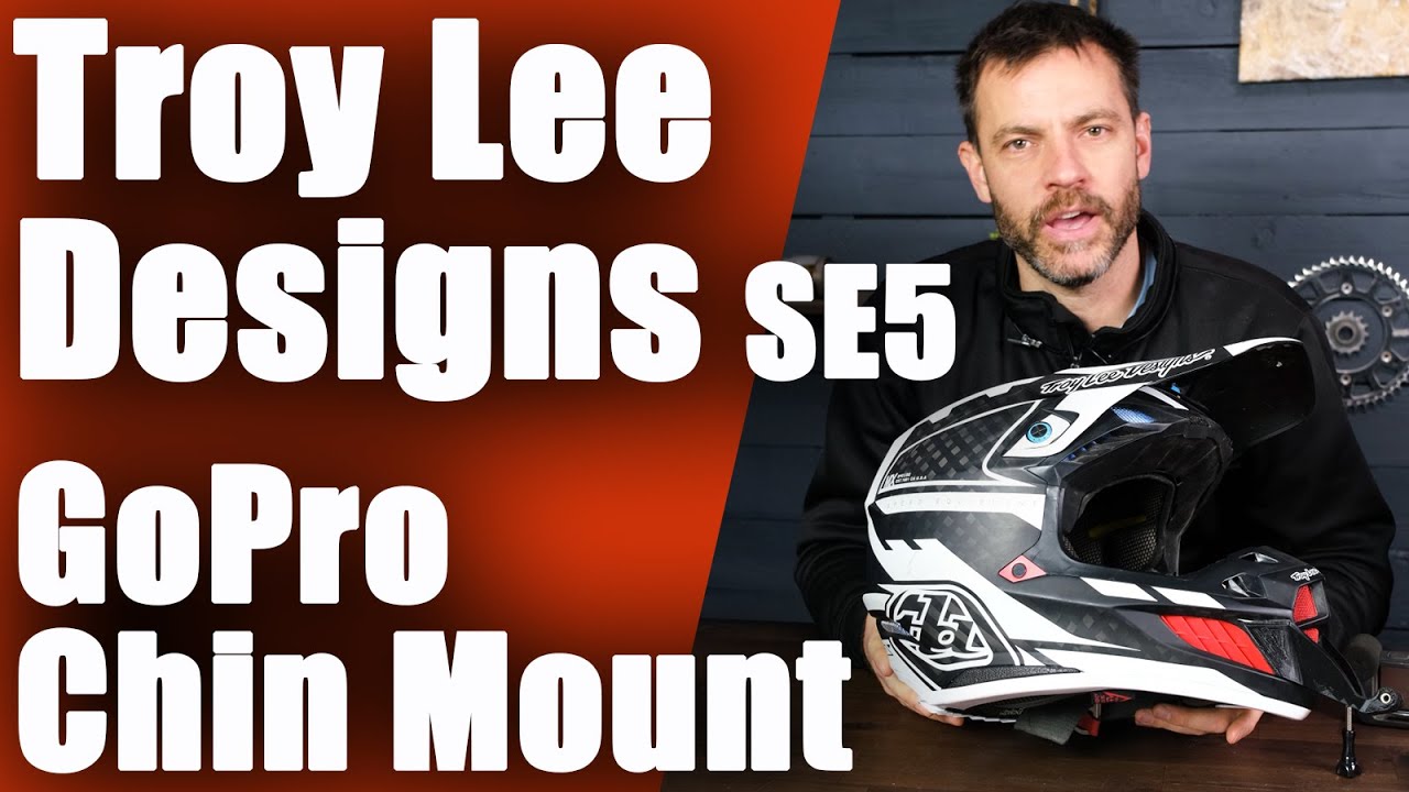 Troy Lee Design SE5 Helmet Chin Mount For GoPro Hero, DJI Osmo, Insta360 Action Camera Custom Mount