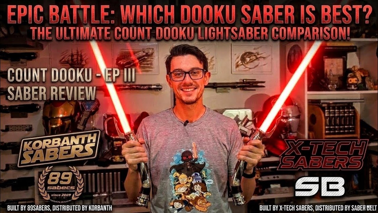 Budget vs Premium Count Dooku Lightsaber! Is Korbanth/89Sabers Worth It? We check it out! #starwars