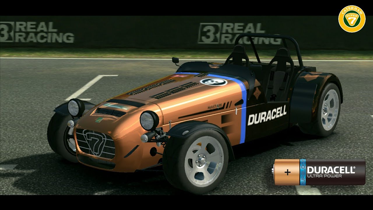 Real Racing 3 | 2013 Caterham Seven 620R Duracell Livery ShowCase