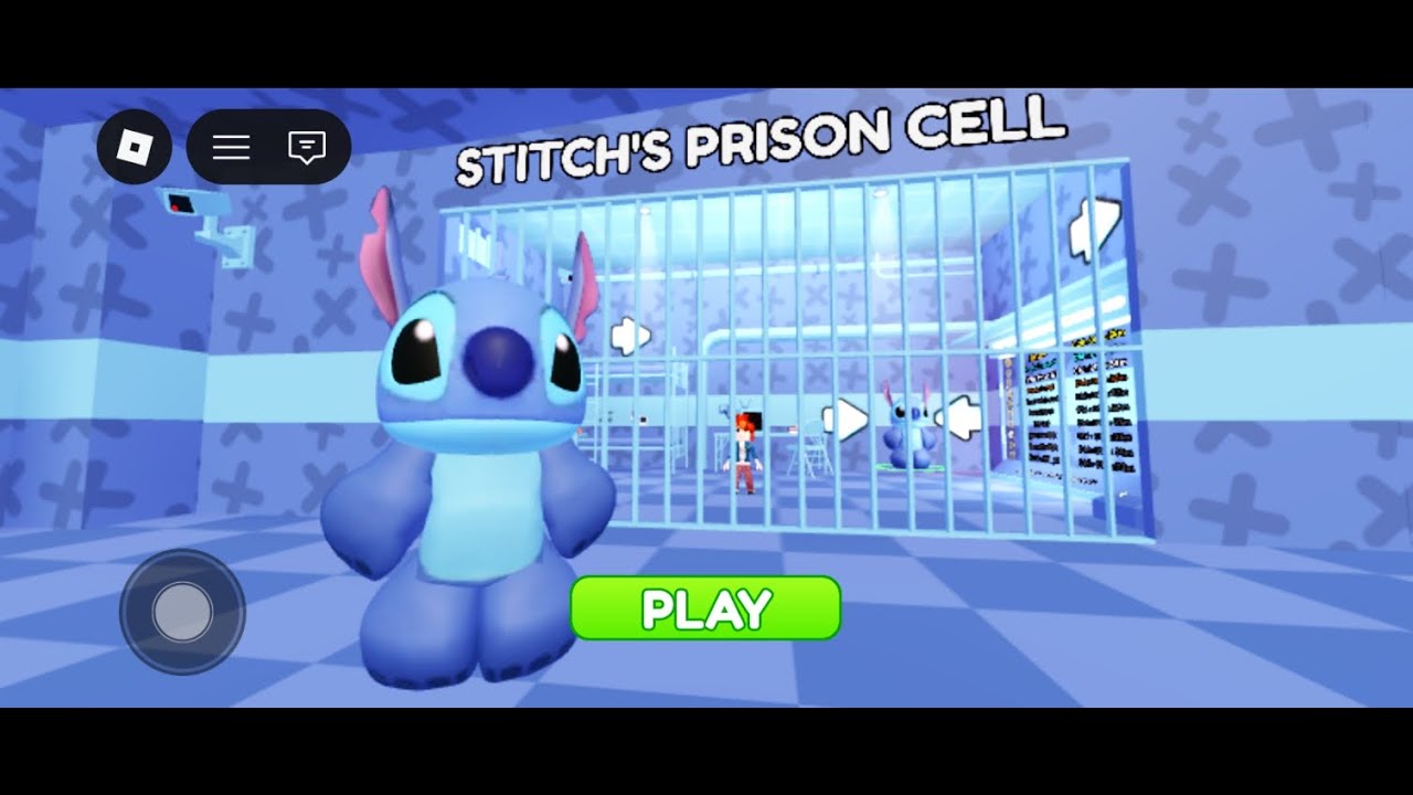 STITCH’S Prison Cell Run OBBY 😱 | Roblox Escape Prison Obby (Hard & Funny)