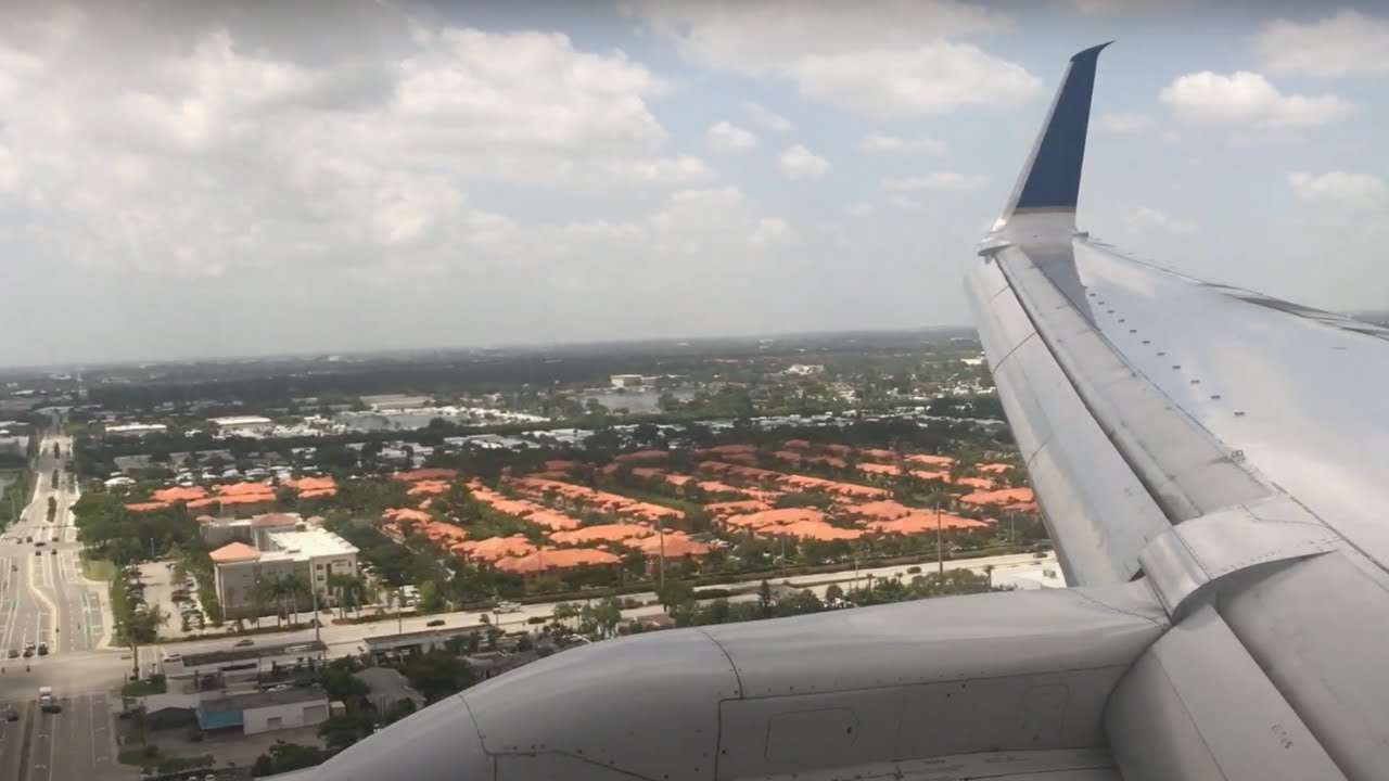 United Airlines 757-200 Landing in Fort Lauderdale | EWR-FLL