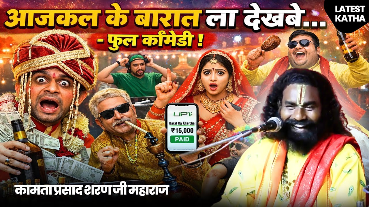 आजकल के बारात ला देखबे - फुल कॉमेडी ! कामता प्रसाद संकीर्तन ! Kamta Prasad Ramayan ! Latest Katha 26