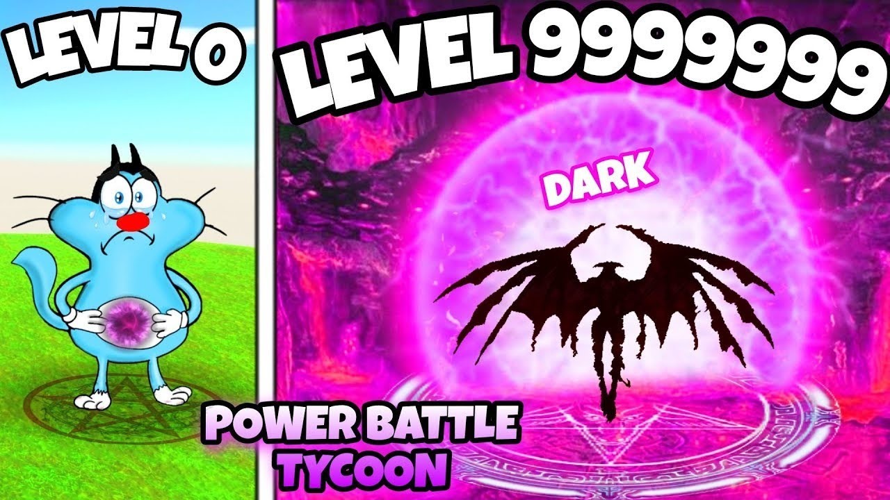 OGGY BECAME CURSED DADKNESS IN POWER BATTLE TYCOON (ROBLOX)