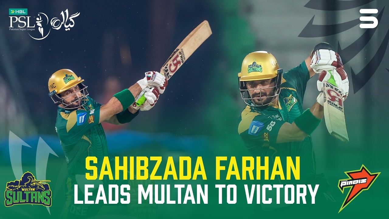 Epic Innings 68 Runs by Sahibzada Farhan | Multan Sultans vs Rawalpindiz | M 14 | HBL PSL 11 | MZB1T