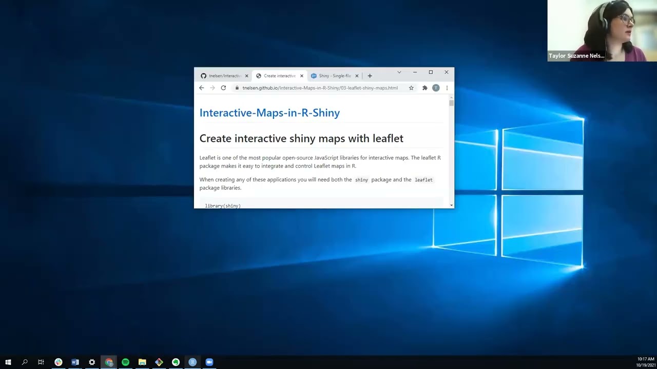 Shiny Apps for Geospatial Data