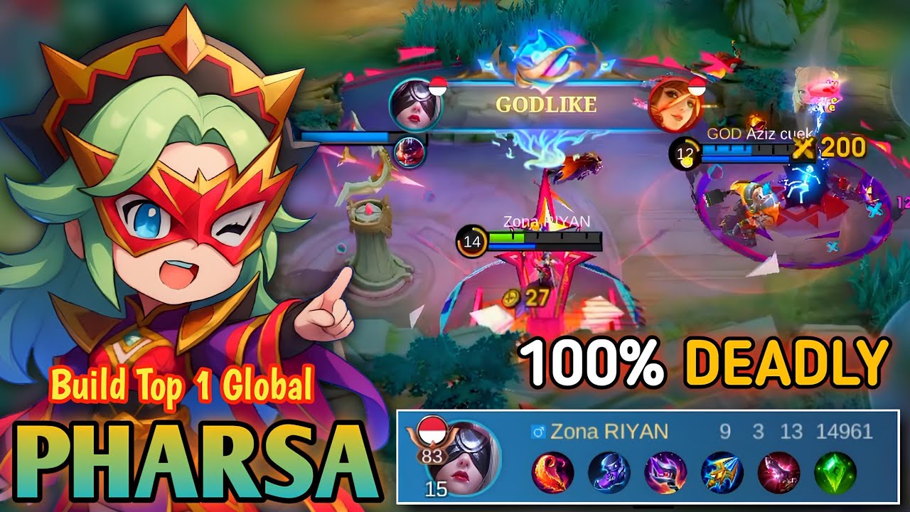 100% BROKEN!! PHARSA INSANE BUILD 2026 || PHARSA BEST 1 HIT BUILD - MLBB