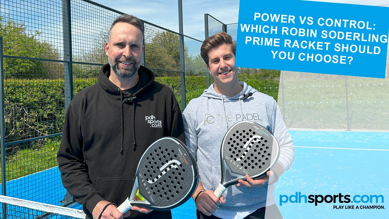 Robin Soderling Prime Power and Prime Control padel rackets reviewed by pdhsports.com