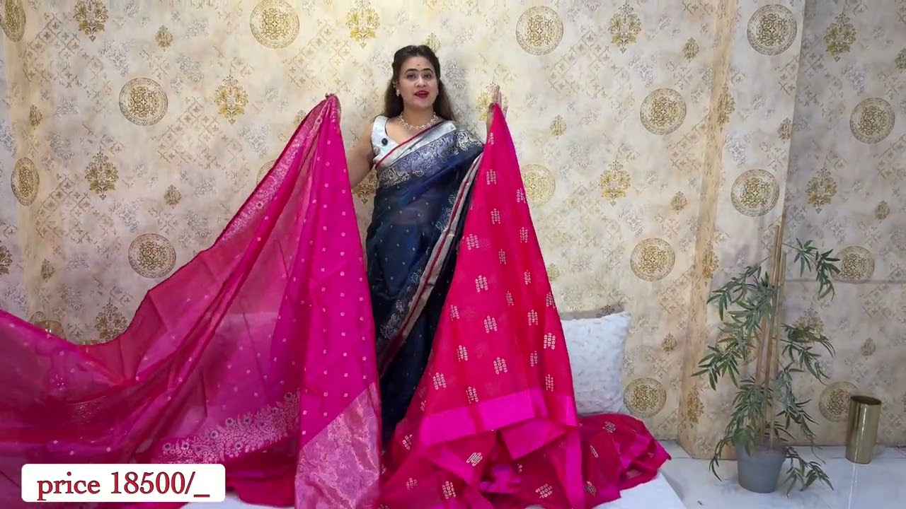 CHANDERI PATTI SAREE! karishma kapoor pattu sarees collection! world famous chanderi pattu saree