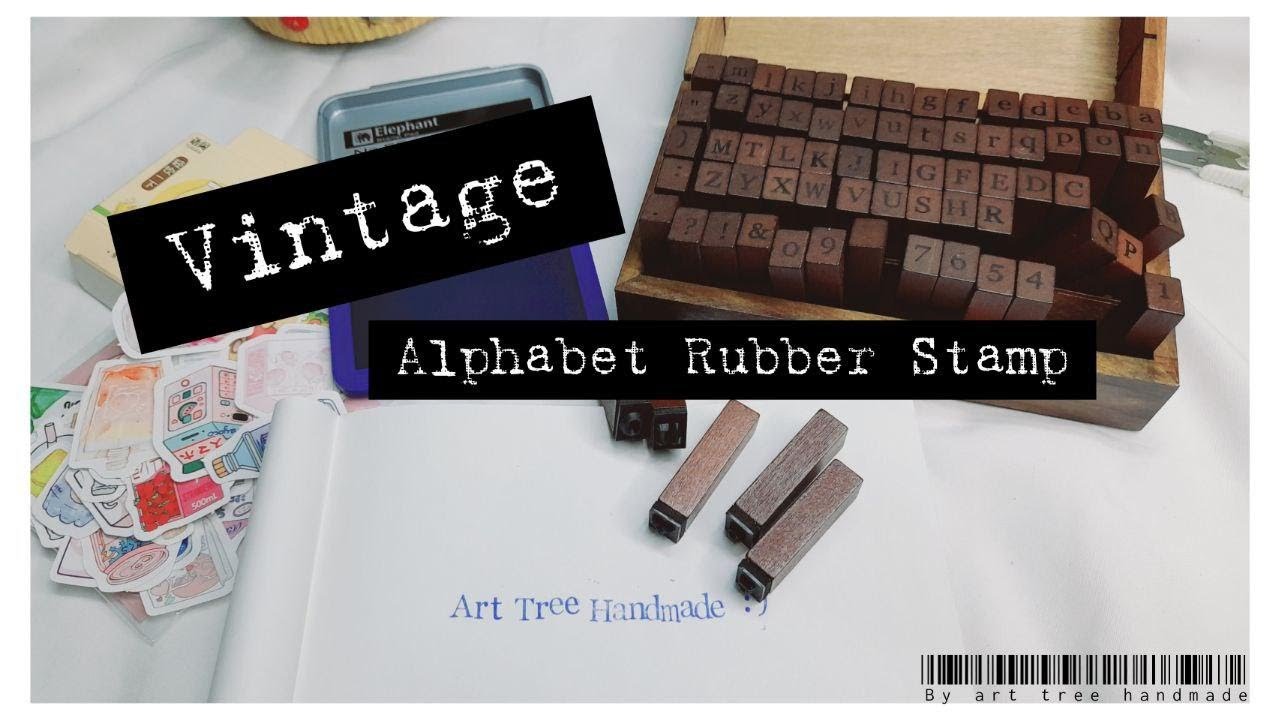 Vintage Alphabet Rubber Stamp Unboxing & Testing!