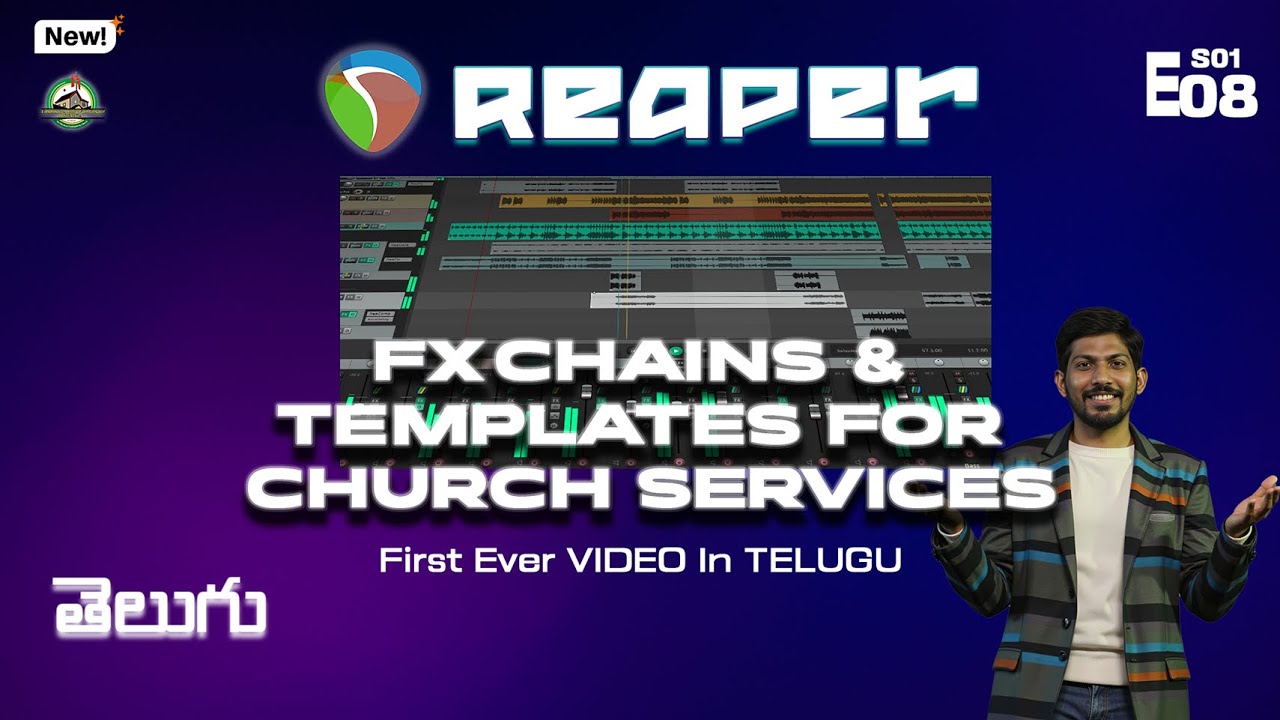 Reaper FX Chains & Templates Telugu | Sunday Service Setup Guide (S01E08)