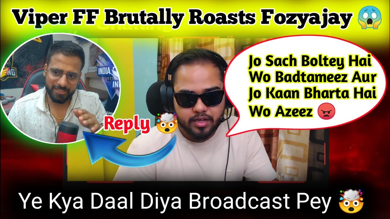 Viper FF Replied & Roasts Fozyajay 😱 Viper FF Reply To Fozyajay 🤔 Viper vs Fozyajay Controversy