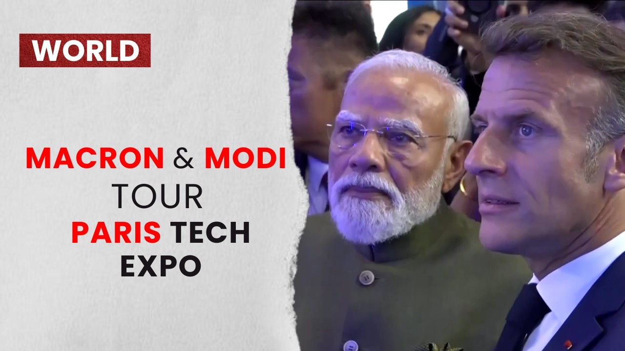 Robots and Eiffel Tower Model Take Center Stage as Macron and Modi Visit VivaTech Paris 2026