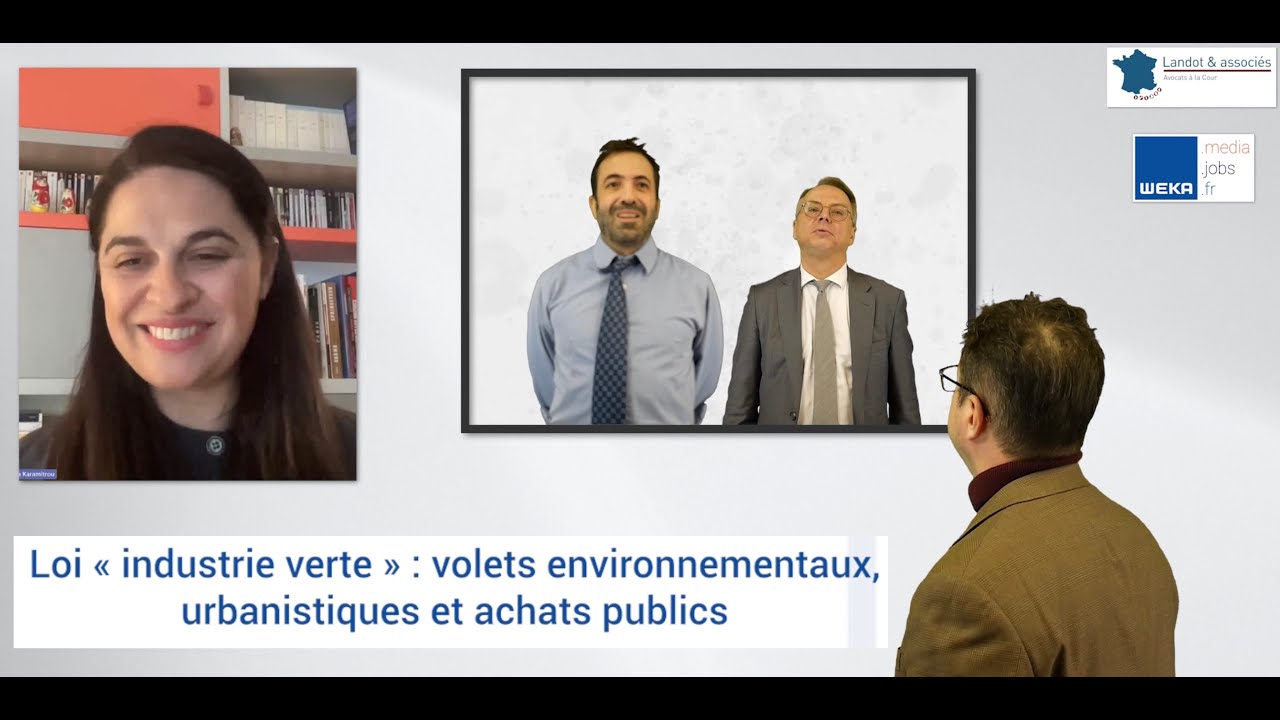 Loi industrie verte : volets environnementaux, urbanistiques et achats publics