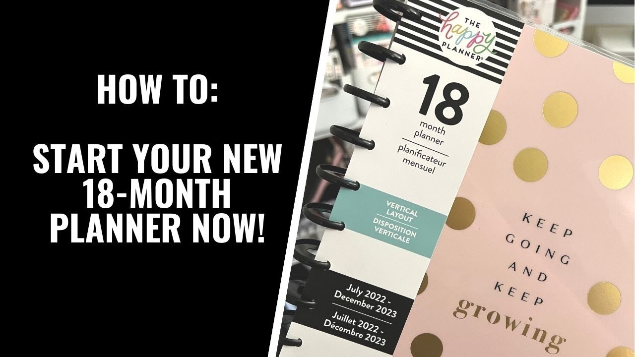 HOW TO REDATE YOUR 18-MONTH PLANNER TO START IN MARCH!