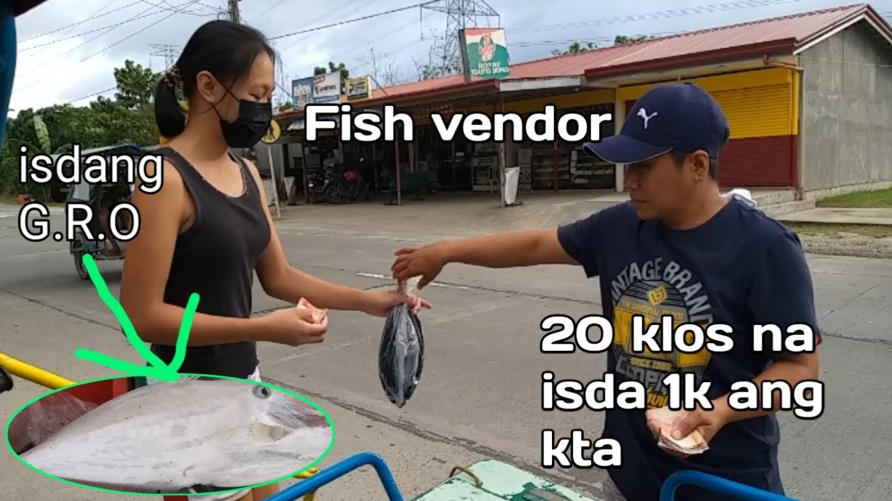 20 klos na isda 1k ang kta.buhay fish vendor