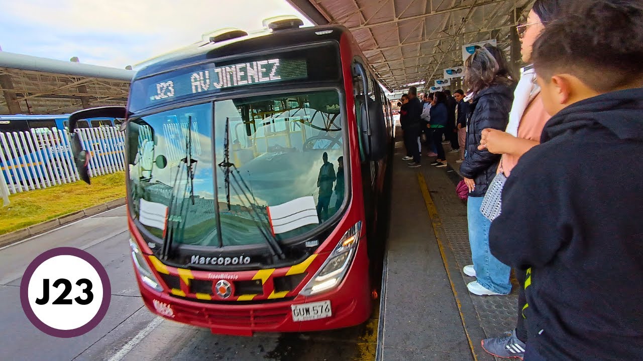 Ruta J23 Portal Américas ➡️ Las Aguas 🚍 Transmilenio Bogota