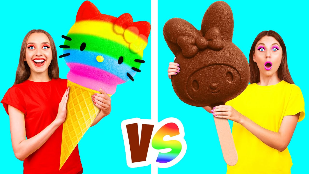 איך להכין גלידה ענקיתאתגר | פריצות ומתכונים למטבח FUN FOOD