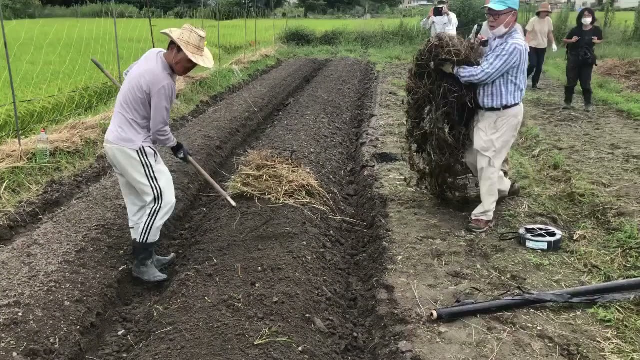 菌ちゃん先生（吉田俊道先生）土作り実習　前半