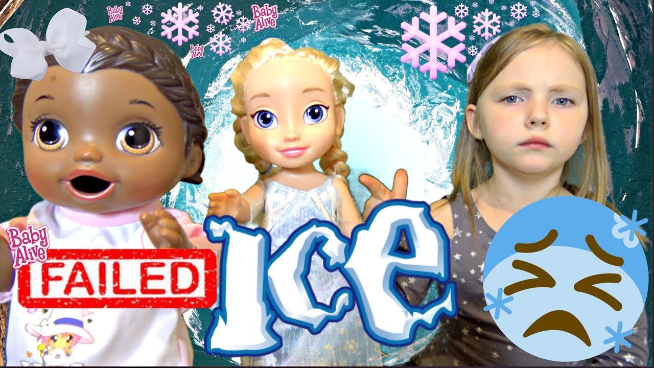 BABY ALIVE gets FROZEN! PLAYDATE DISASTER! The Lilly and Mommy Show. The TOYTASTIC Sisters