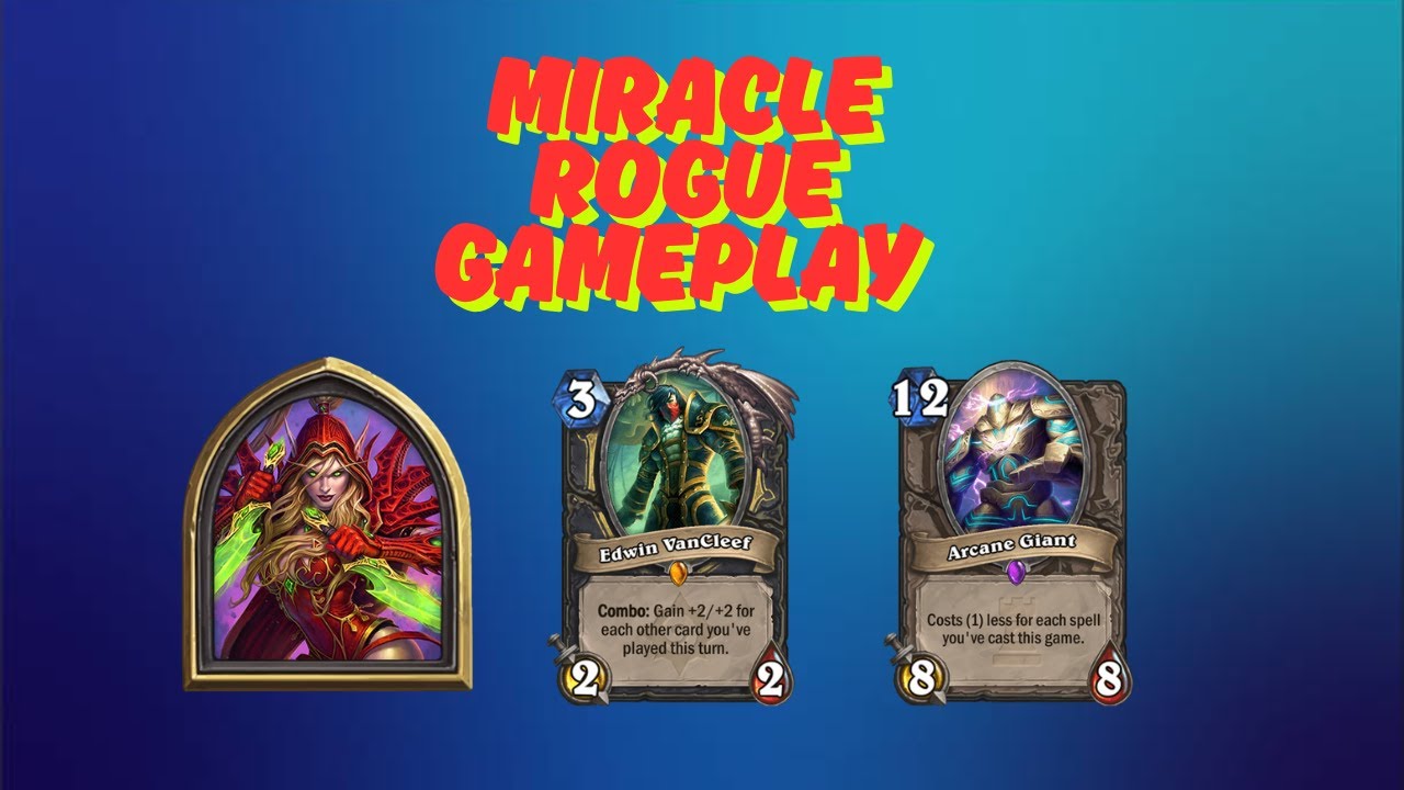 Miracle rogue gameplay | Wild Hearthstone