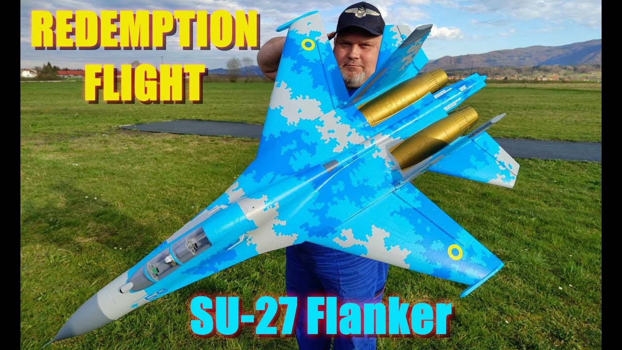 XFLY Sukhoi Su-27 Flanker Blue Twin 50mm 12 Blade EDF jet PNF REDEMPTION FLIGHT