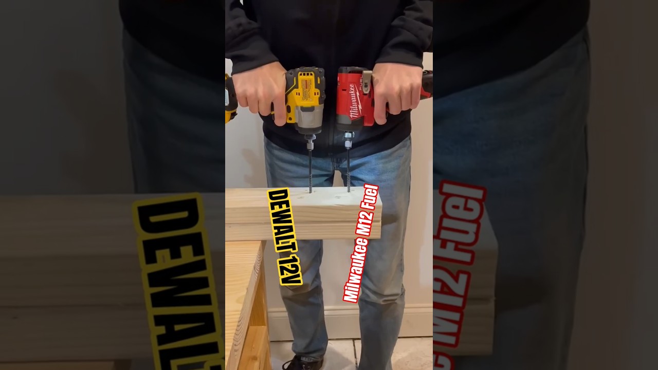 Dewalt 12v vs Milwaukee M12 AND dcf921 vs DCF850 #tools4life #woodworking #beautifultools #tools