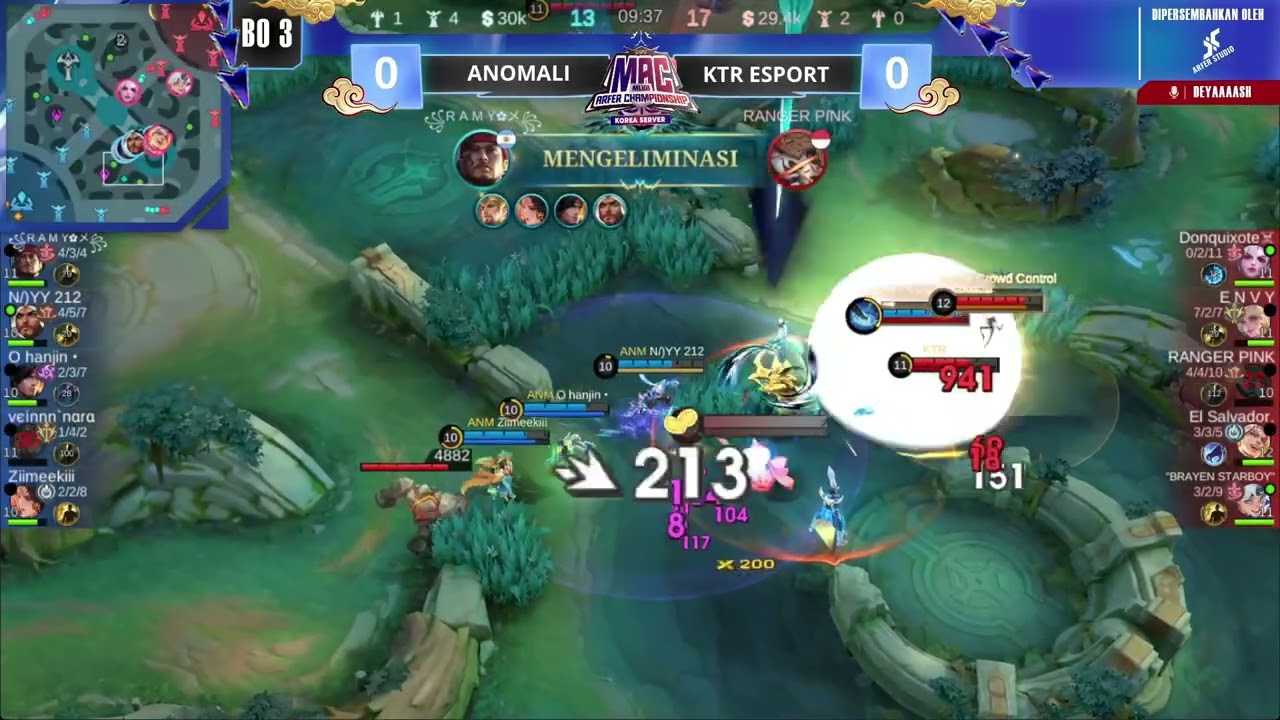 [ID] | MAC Korea Server Knockout Stage Week 2 | ANOMALI VS KTR ESPORT | Game 1 - Mobile Legends
