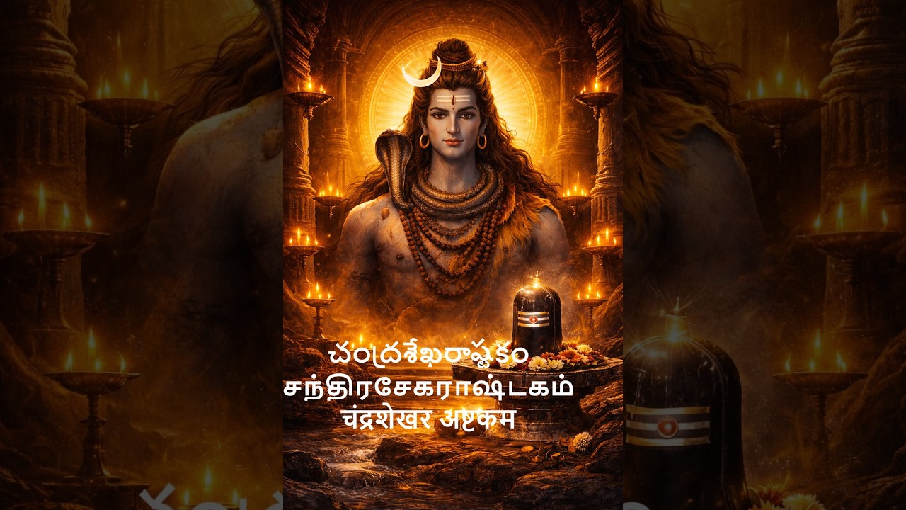 చంద్రశేఖరాష్టకం | சந்திரசேகராஷ்டகம் | चंद्रशेखर अष्टकम |  Chandrashekhara Ashtakam | ShivaStotram |