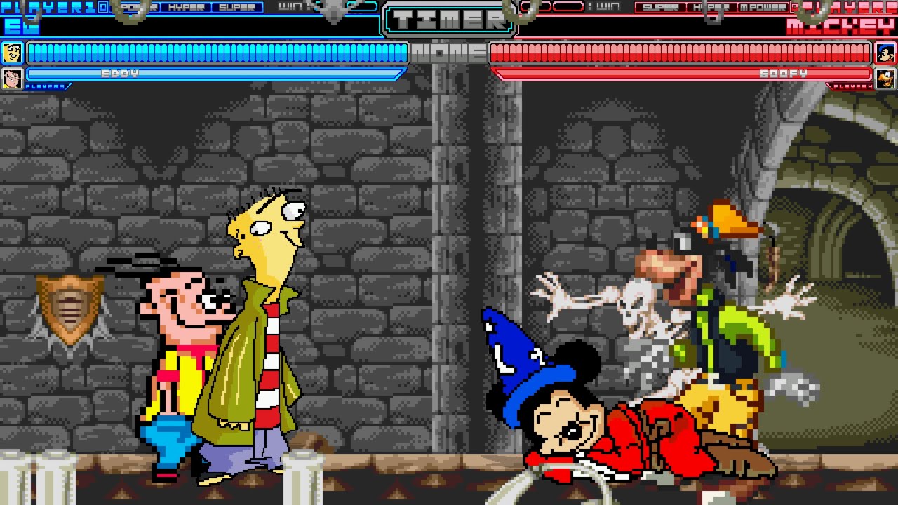 Mugen #79: Ed & Eddy vs Mickey Mouse & Goofy