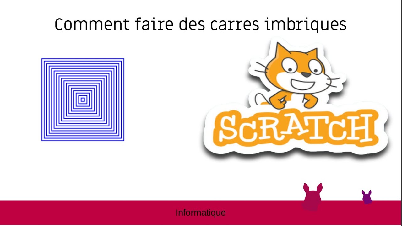 Scratch tous les niveaux -  Comment faire des carrés imbriqués