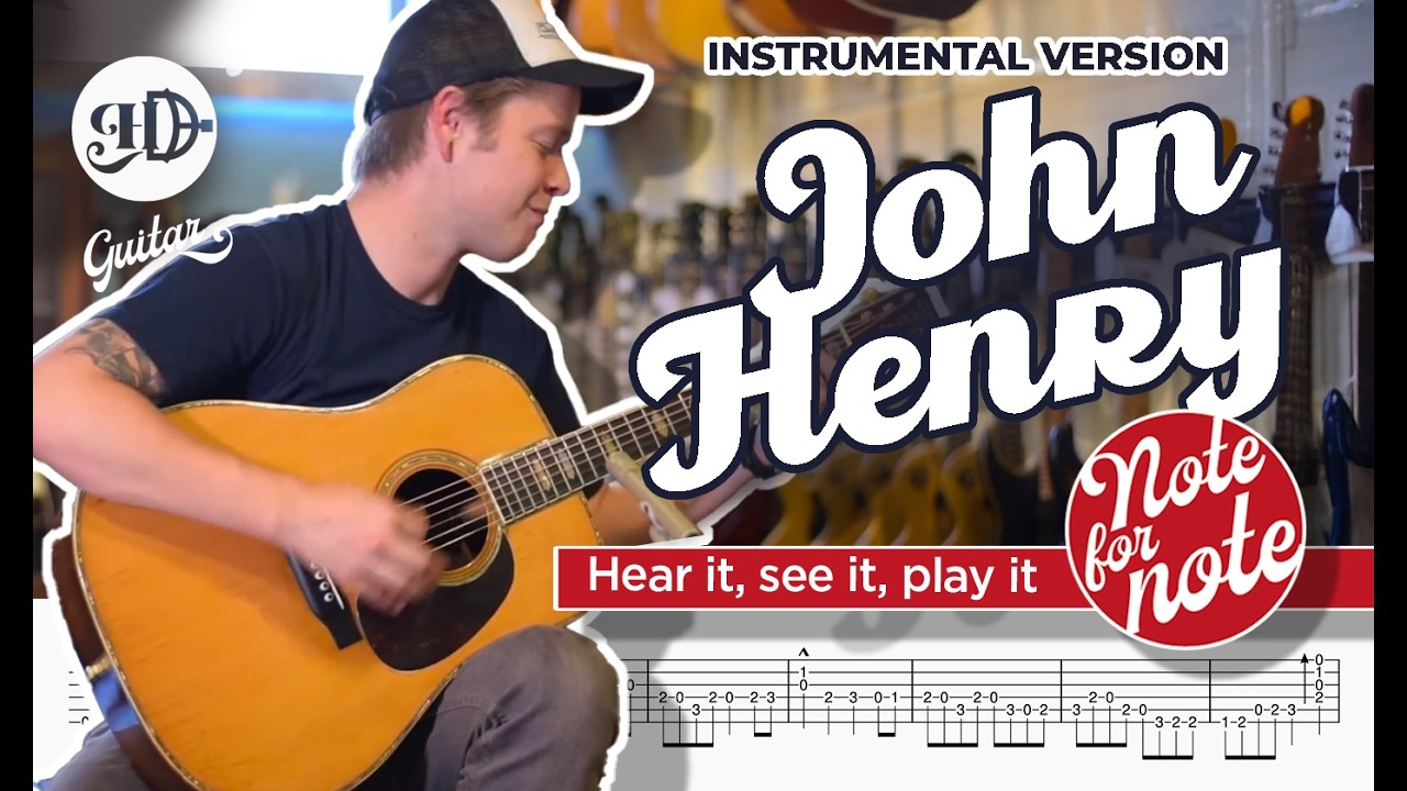 Hugh D Guitar – Billy Strings “John Henry” 🟥 NOTE FOR NOTE | Full Free TAB | 1941 Martin D-45