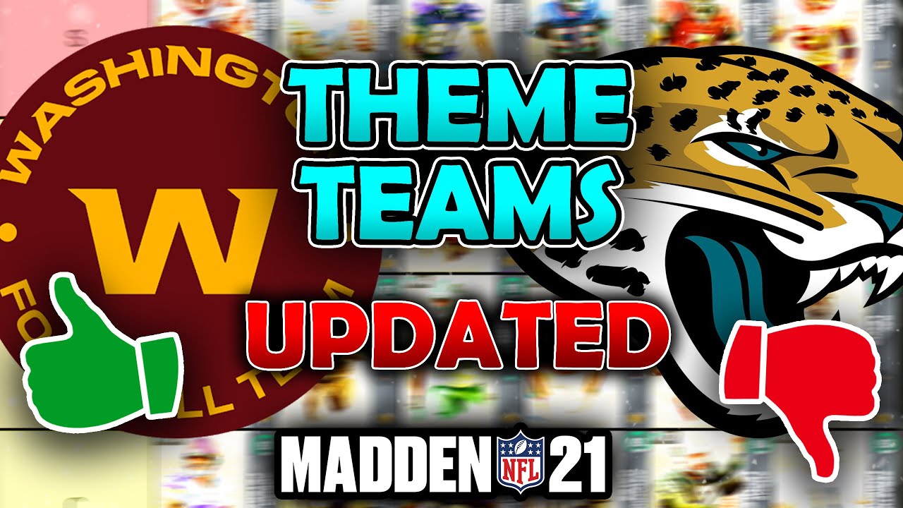 RANKING the BEST Theme Teams in Madden 21 Ultimate Team (Tier List)