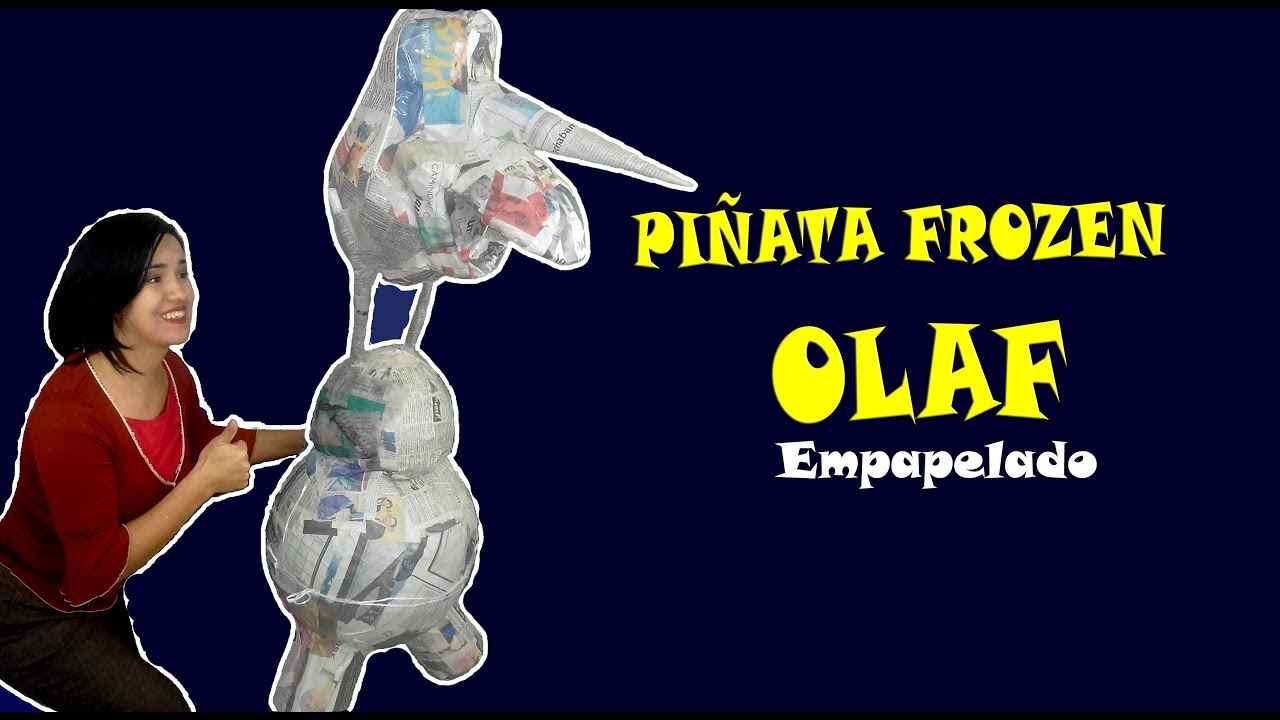 PIÑATA OLAF I, empapelado de la piñata