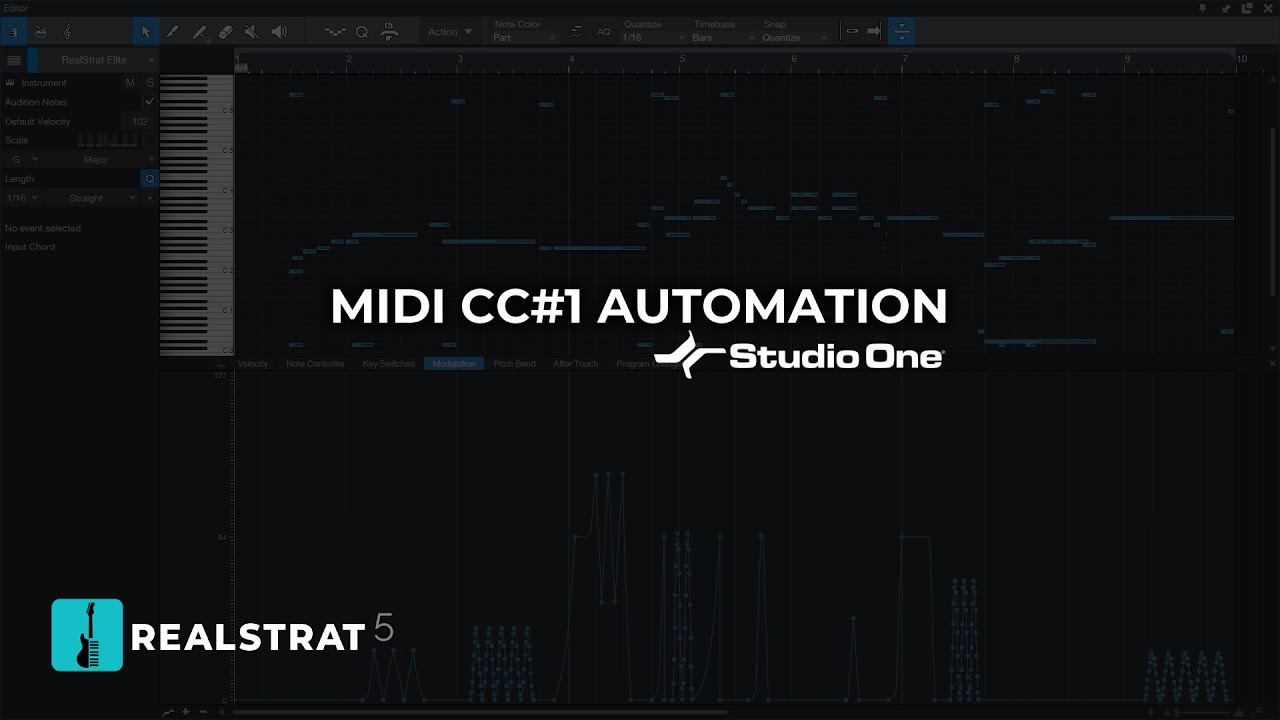 Tutorial. Creating Vibrato and Bend via MIDI CC#1 Automation in Studio One