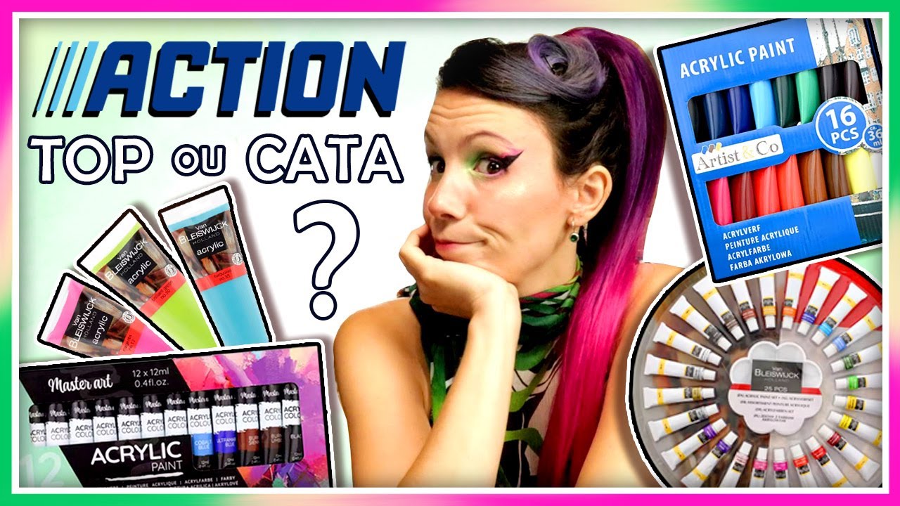 HAUL ACTION - 🌟 MATERIEL ARTISTIQUE 🎨 I Test des Acryliques I REVIEW