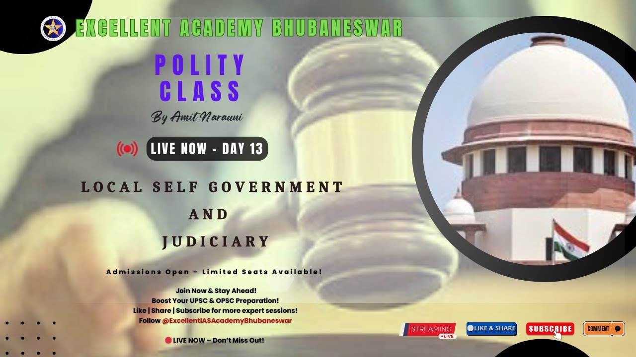 Local Self Government and Judiciary, #upsc #ias #aspirants #education