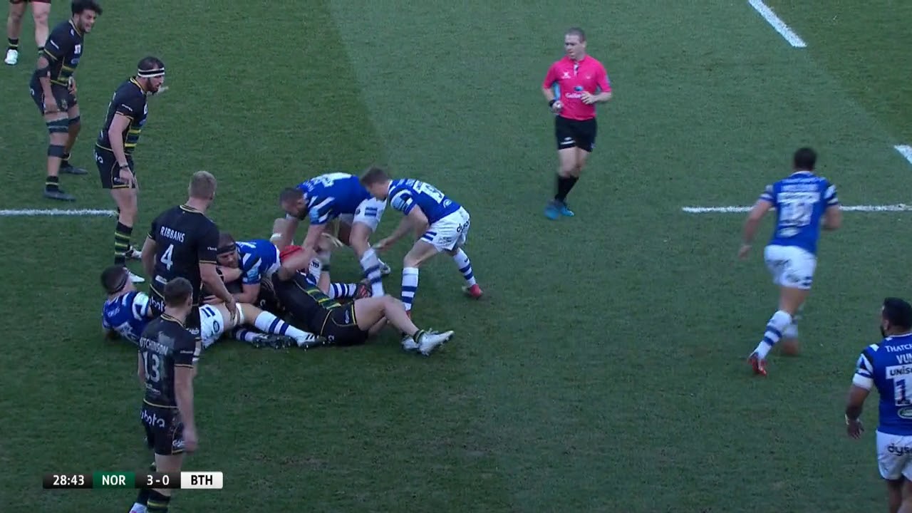 McConnochie try v Northampton Saints