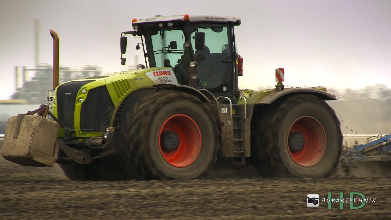 Claas Xerion 5000 + Fendt 824 bei der Gülleeinarbeitung -  slurry spreading + cultivator