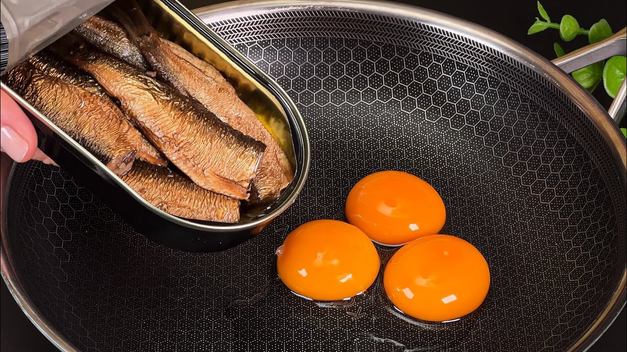 Sardinen und Eier schmecken besser als Fleisch! Ein schnelles Frühstück in Minutenschnelle