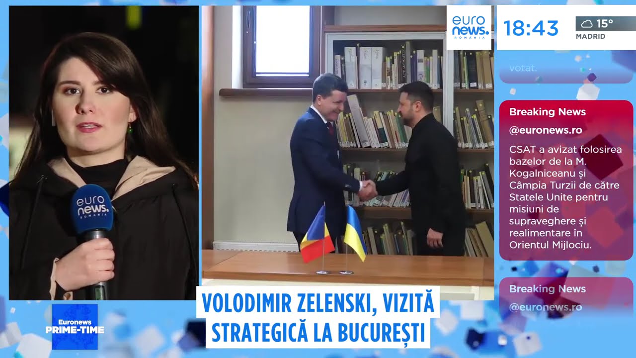 Volodimir Zelenski, vizită strategică la București. Va fi primit de Nicușor Dan la Cotroceni