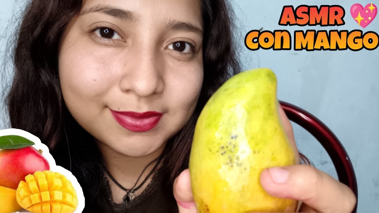 ASMR comiendo MANGO 🥭 #asmr #parati #asmrsounds