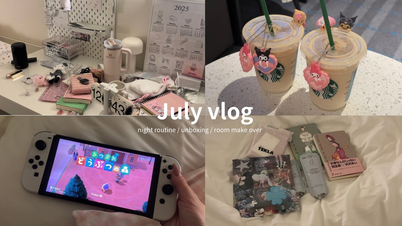 ［vlog］7月の日常ブイログ🥣一人暮らしの社会人オタク 購入品紹介,コンサート参戦,オタ活,在宅勤務 etc..(sub)