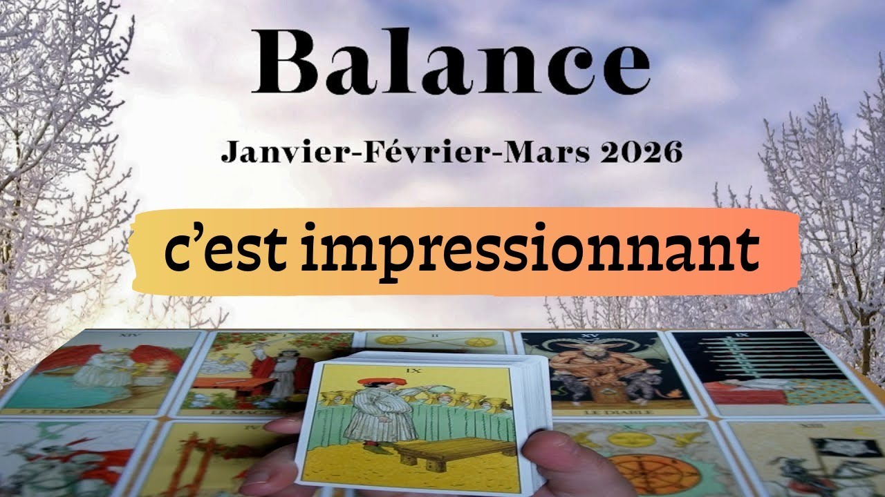 Balance ~ c’est impressionnant mais vous maîtriserez ~ Janvier~Février~Mars 2026