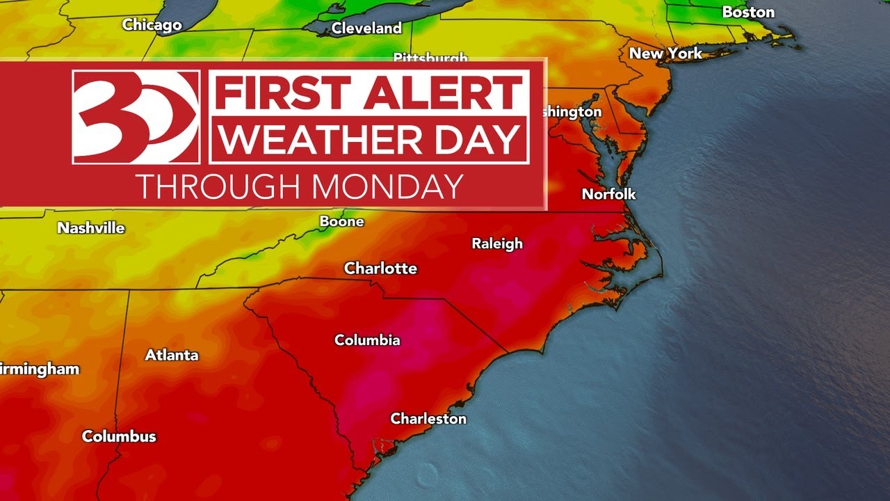 First Alert Weather Day: Heat Index Values Top 100 degrees