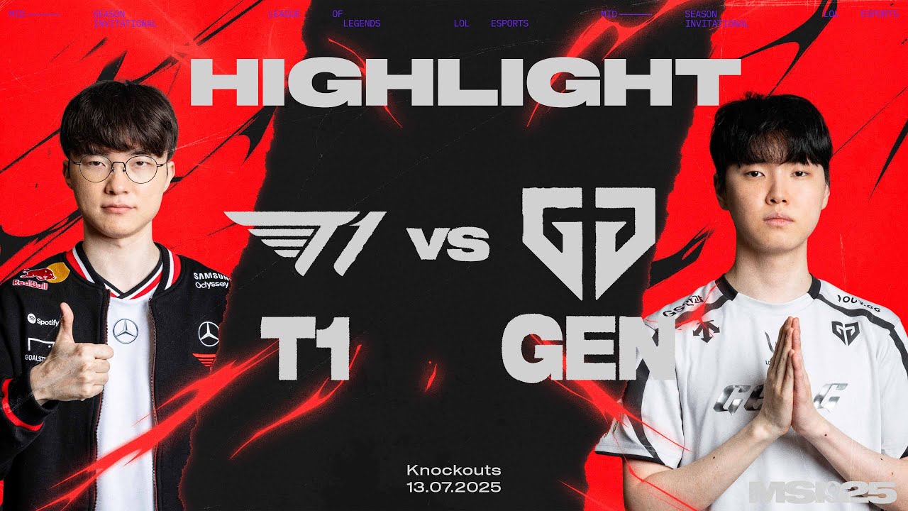 HIGHLIGHT | T1 vs GEN | MSI 2025 - Chung Kết Tổng
