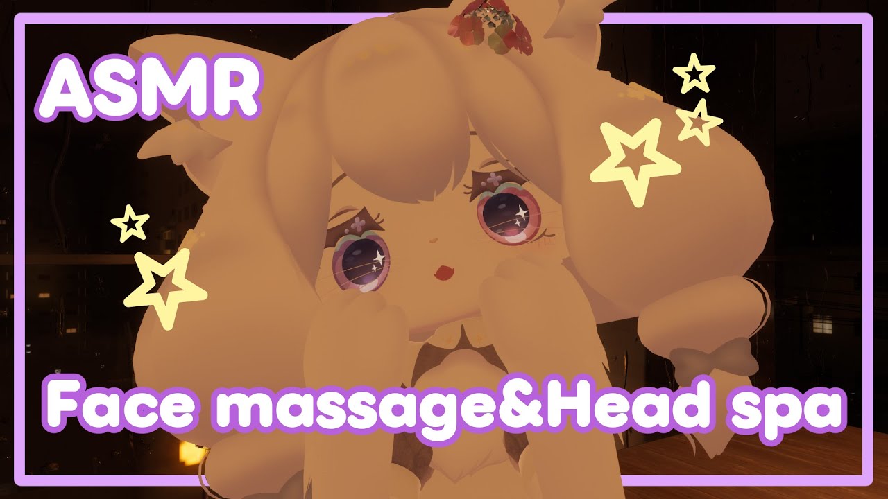 【Furry ASMR】VRヘッドスパ＆フェイスマッサージ40分|ふわふわ猫のメイドさん【VRChat】
