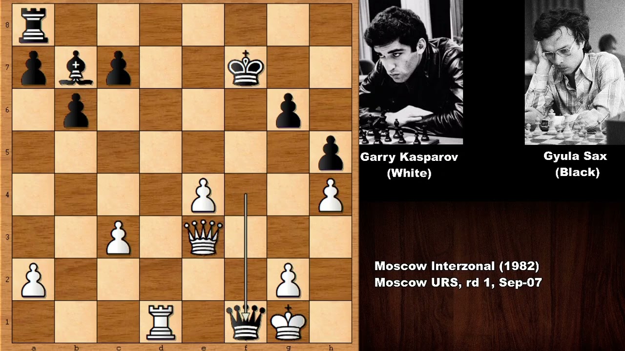 Garry Kasparov vs Gyula Sax - Moscow Interzonal (1982)