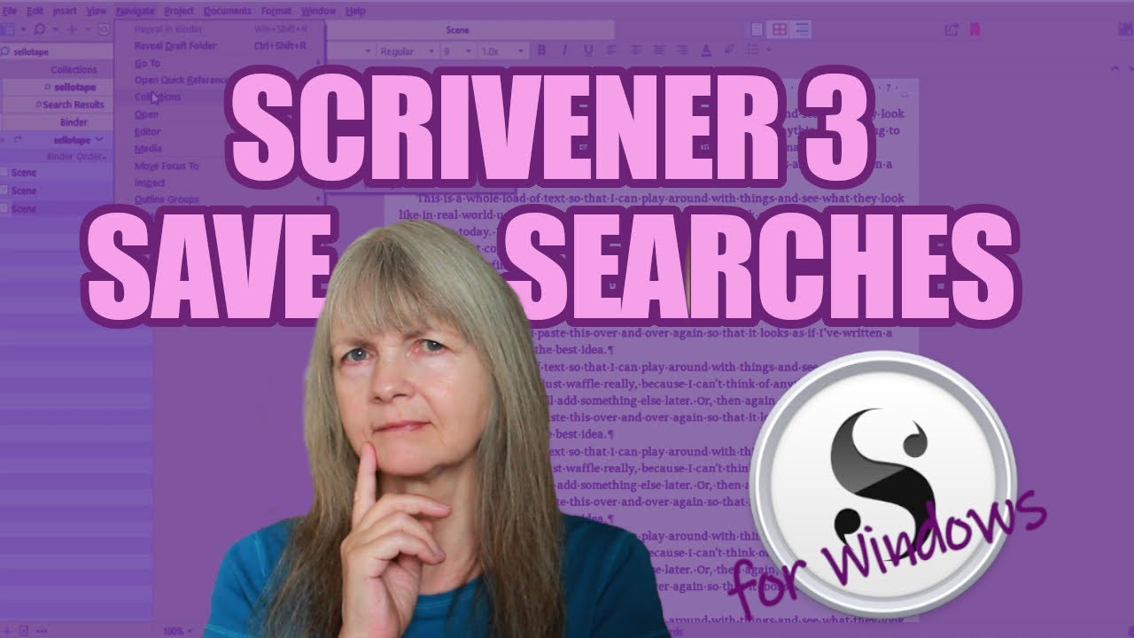 Scrivener 3 for Windows: Editing With Search Collections (Collections 1)